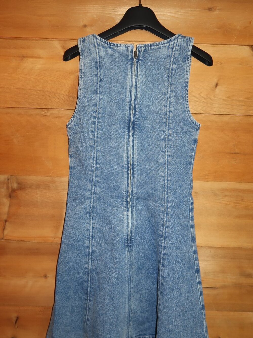 Women's Abercrombie Denim Squareneck Mini Dress - Picture 3 of 5
